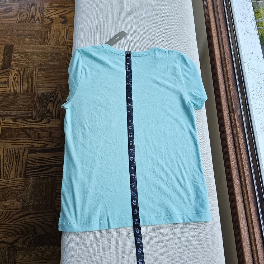 New! J Crew sz Small S Essential Short-Sleeve Pocket Blue T-shirt NWT - Picture 3 of 6